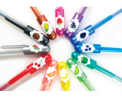 Owocami Pachnące Brokatowe Długopisy Żelowe.